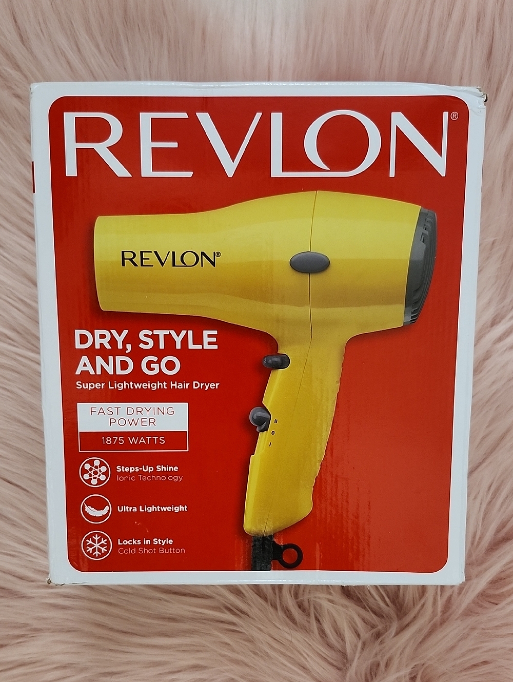 Brand New REVLON DRY, STYLE & GO SUPER LIGHTWEIGHT Hair Dryer